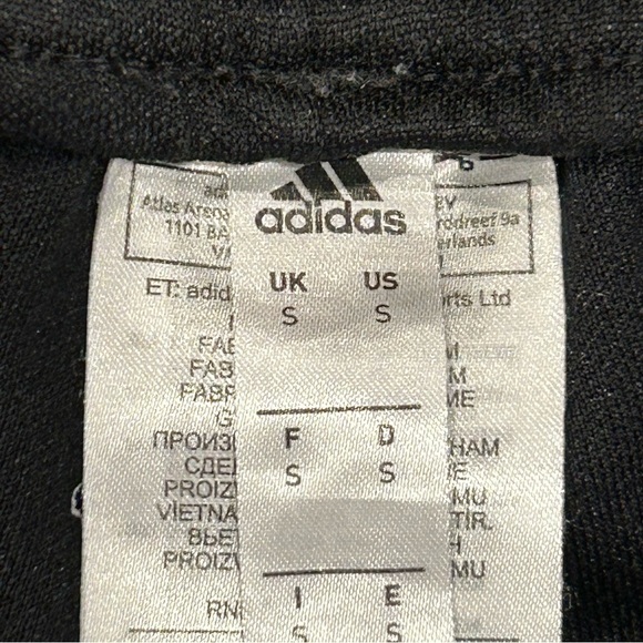 Adidas Black White Polyester Track Jogger Pants S‎ - Picture 6 of 13